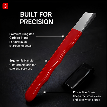 Portable Knife Sharpener – No Bulky Tools, 3-Step Fast Blade Honing