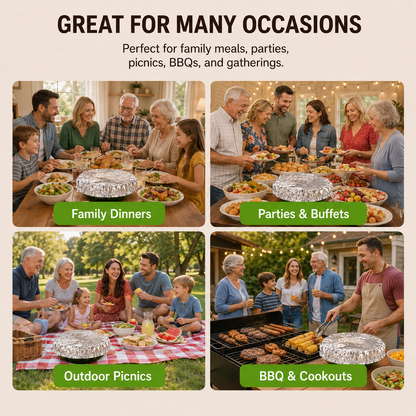 🎁Buy More Get More FREE | Home dining table & food container aluminum foil heat-retaining cover