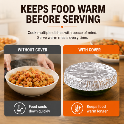 🎁Buy More Get More FREE | Home dining table & food container aluminum foil heat-retaining cover