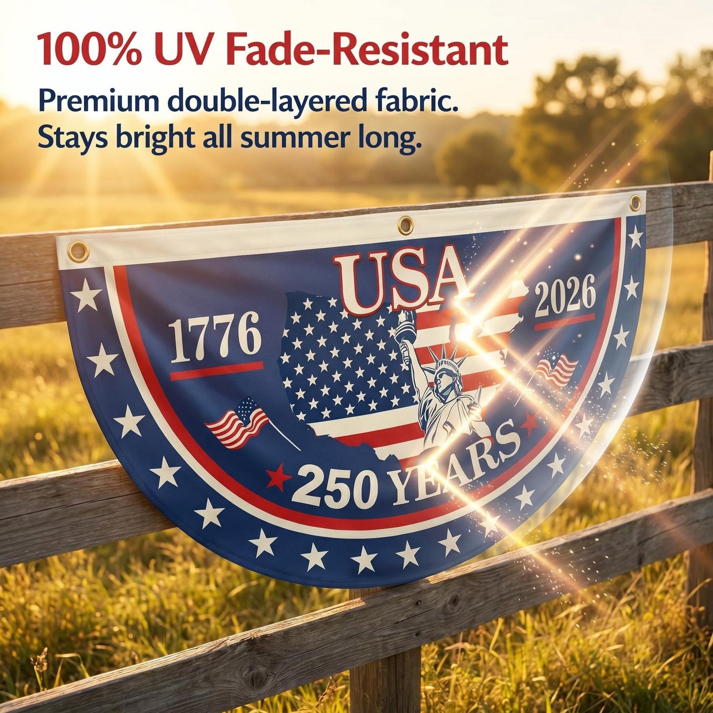 Veteran-Made Quality / Handcrafted in USA-250th Anniversary Banners