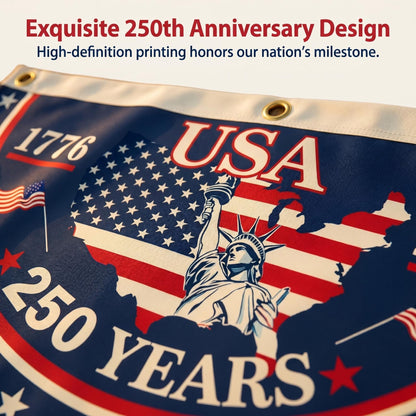 Veteran-Made Quality / Handcrafted in USA-250th Anniversary Banners