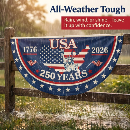 Veteran-Made Quality / Handcrafted in USA-250th Anniversary Banners