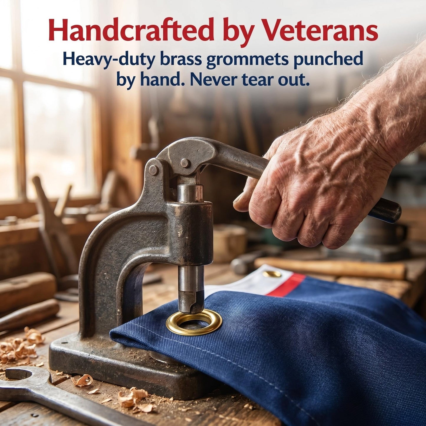 Veteran-Made Quality / Handcrafted in USA-250th Anniversary Banners